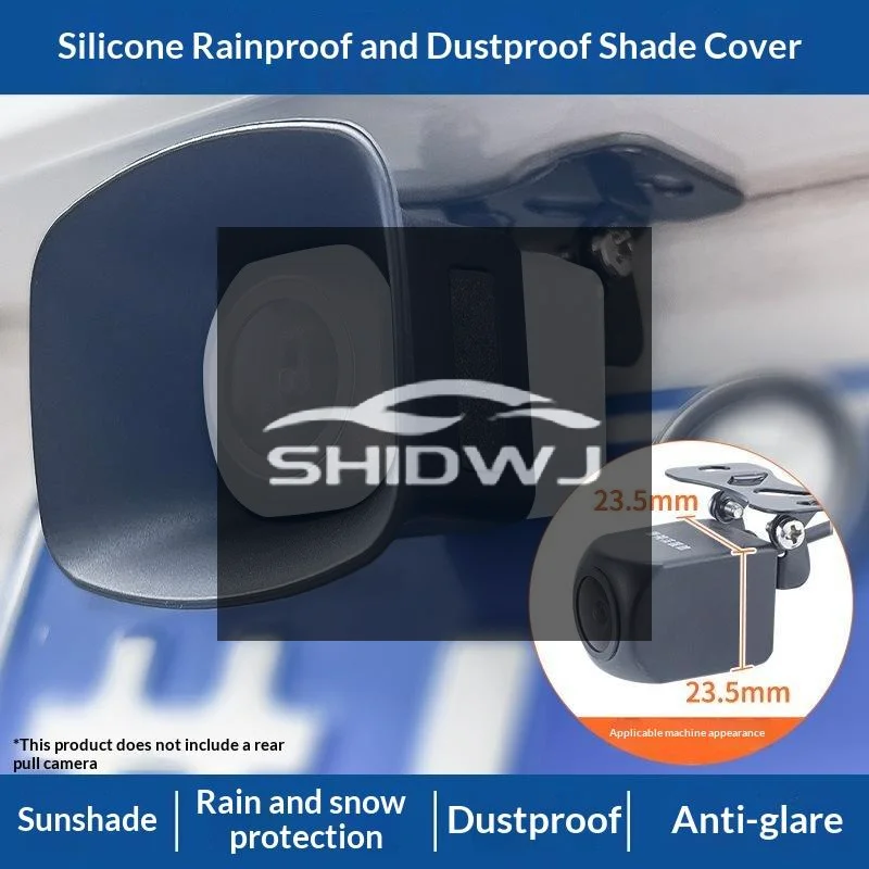 Universal Car Rear View Camera Waterproof Cover Silicone Ield Rain Bloing Bumper Suitable For Wide-Angle Square Cameras