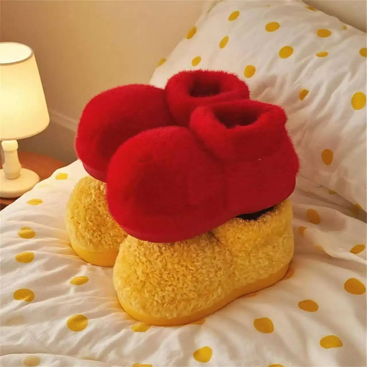 

2026 Winter all-inclusive plush slippers for women providing indoor comfort warmth outdoor lightness slip-resistance short boots