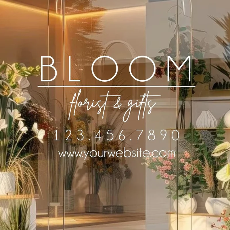 

Customizable Vinyl Decal | Your Business Name or Logo - Storefront Sticker - Custom Shop - Company Window or Door Lettering E617