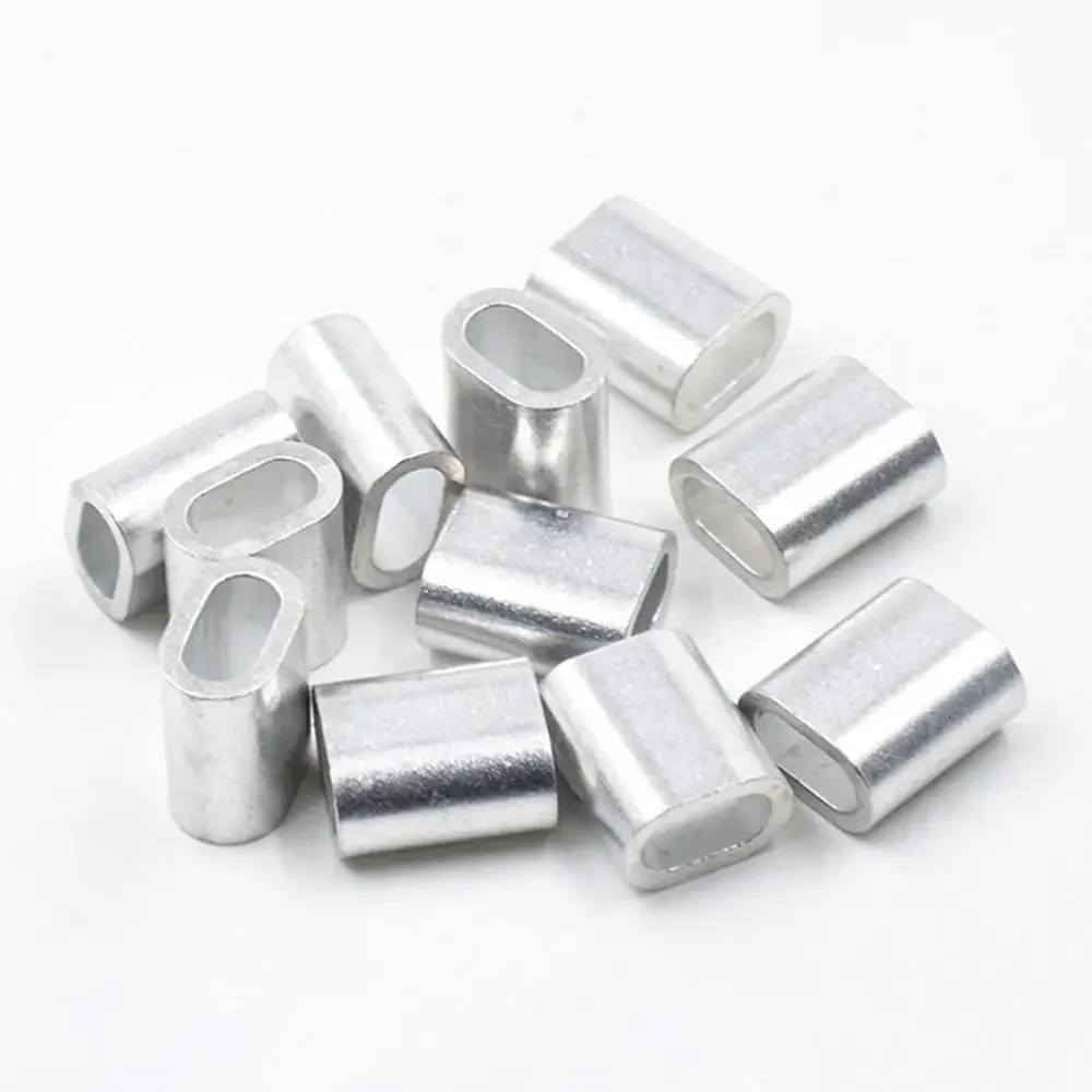 Viroles de câble en acier durable, manchon à sertir, pince à fibre, matériel pratique, M1.2 à M12, 1 PC, 2 PC, 5 PC, 10 PC, 20 PC, 30 PC, 50PC