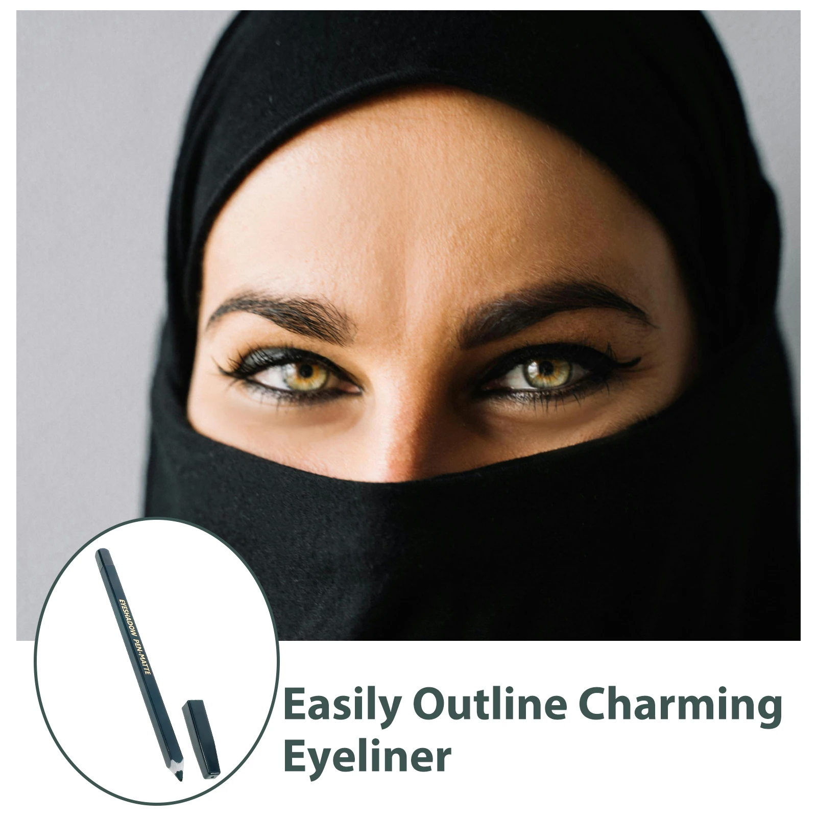 1 Juego de sombra de ojos en barra, acabado mate, uso duradero, fácil aplicación, cualquier ocasión, lápiz de maquillaje, herramienta de maquillaje de ojos portátil para mujeres