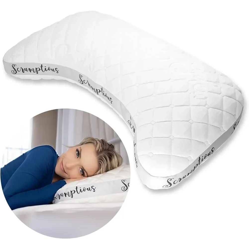 Cooling Side Sleeping Pillow for Adults | Best for Side Sleepers | for Neck and Shoulder Pain Relief