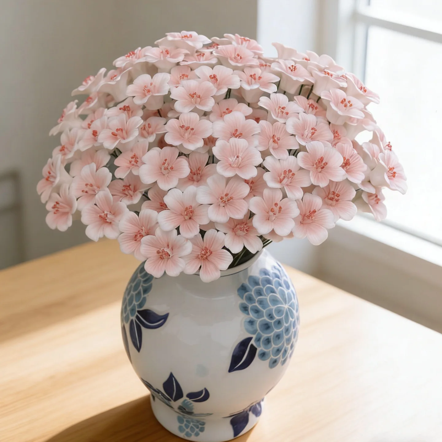 5 Stück Keramikblumen, handgefertigte Simulationsblumen für hohe Temperaturen, ländliche Wildblumen, kreative Geschenke, Heimdekoration – Detail 22