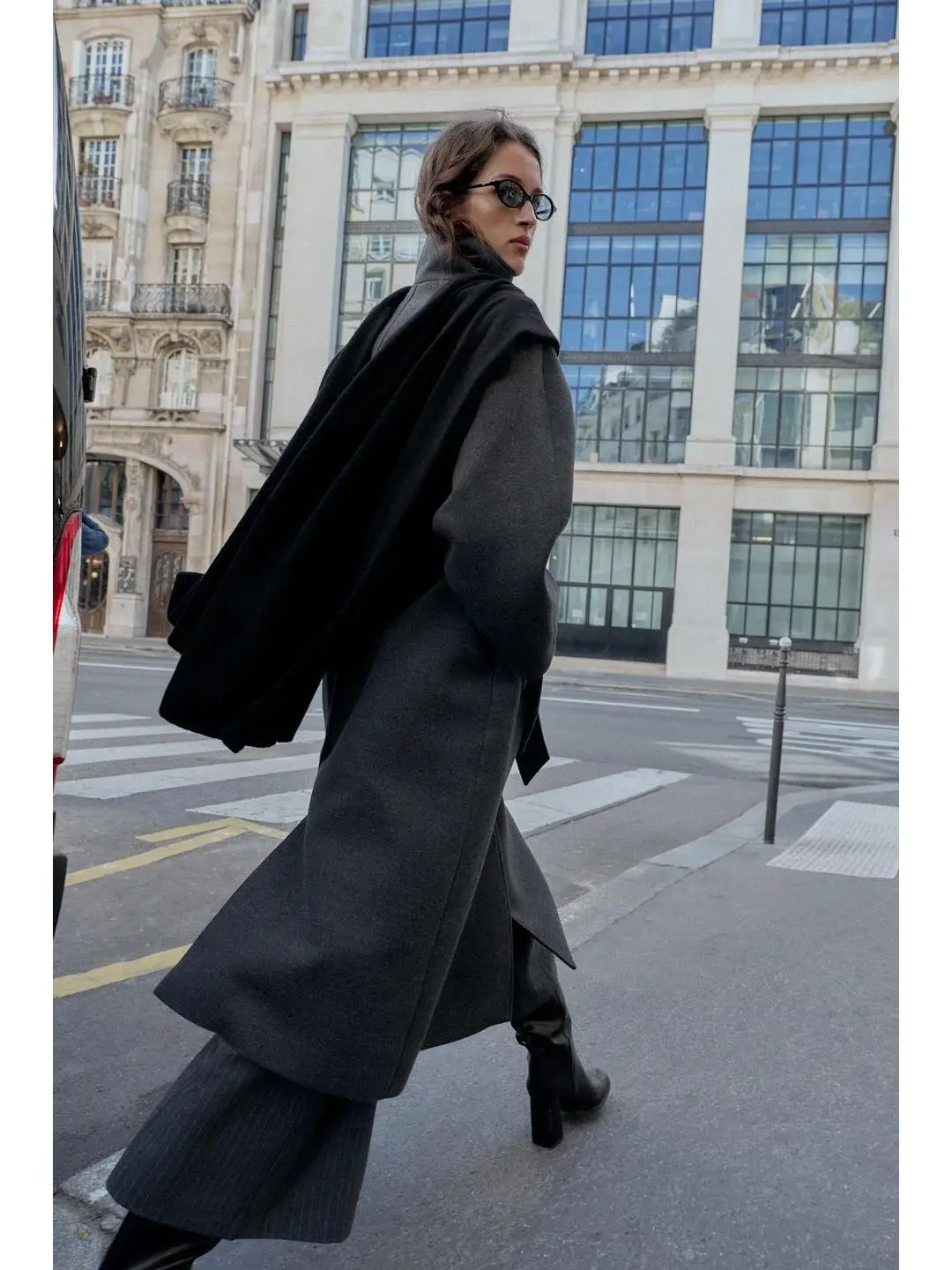 

Ранняя осень, поясной ремень с двойной застежкой на пуговицы, декоративное длинное пальто с воротником-стойкой Sve Jaet Cleanfit Sle Thiened Fem...