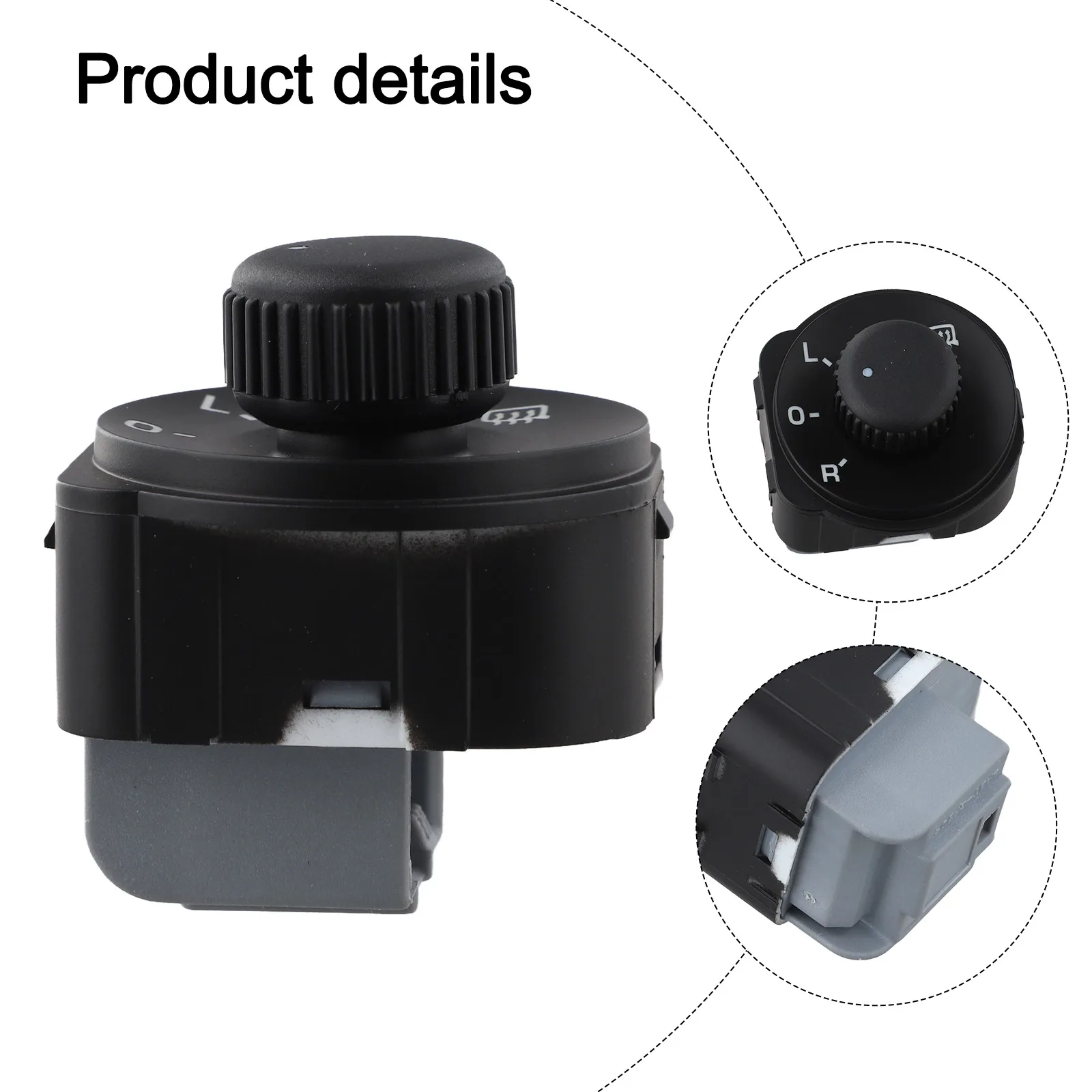 Car Mirror Adjustment Octavia MK2 Replacement Easy Installation OE Specifications Plastic Material 1 Piece Included
