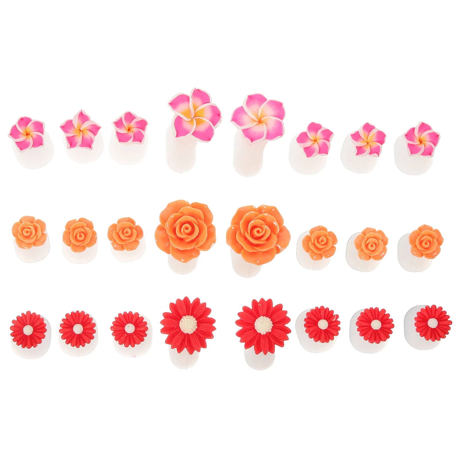 

24pcs Toe Separators Nail Polish Silicone Flower Spacers Manicure Tools Multicolour Supplies Reusable Soft Comfortable