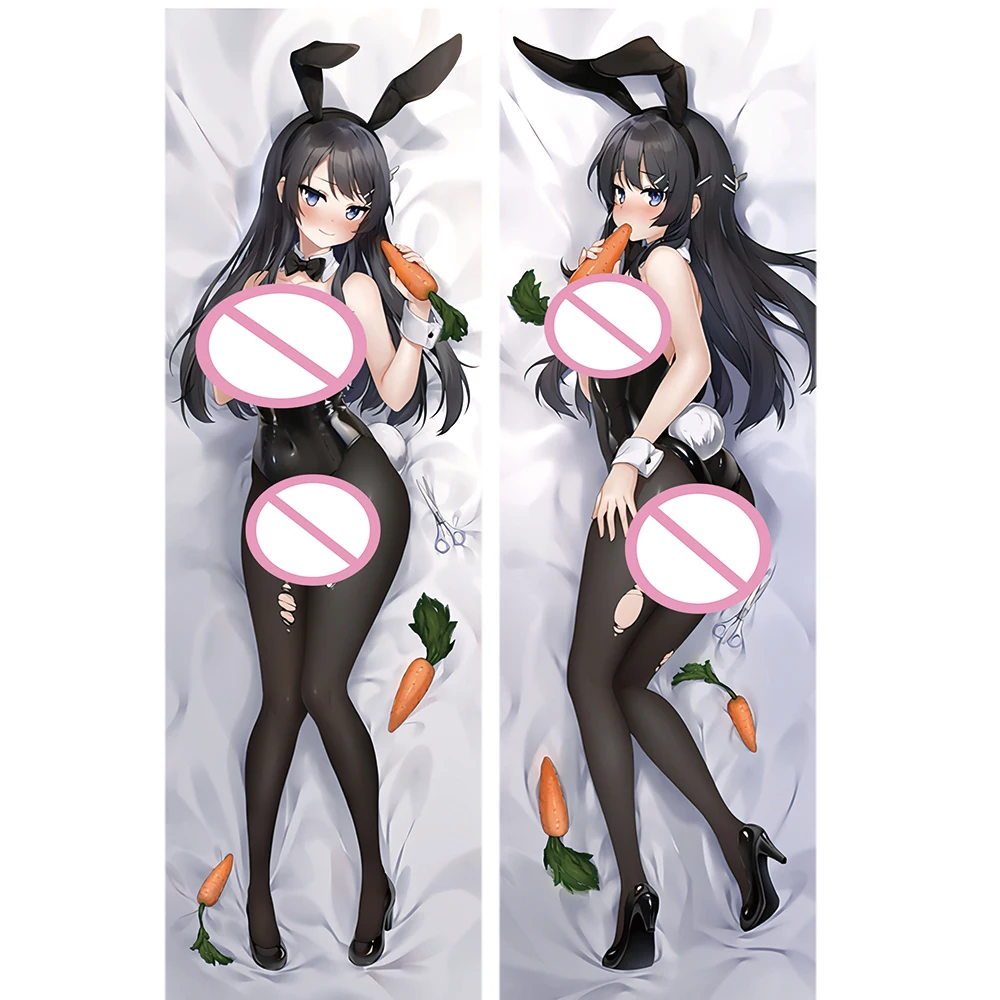 ساكوراجيما ماي Dakimakura المخدة Otaku المعانقة الجسم الدعامة Acgn دور وسادة غطاء أنيمي هدية الكبار ثلاثية الأبعاد الطباعة ديكور الدعامة