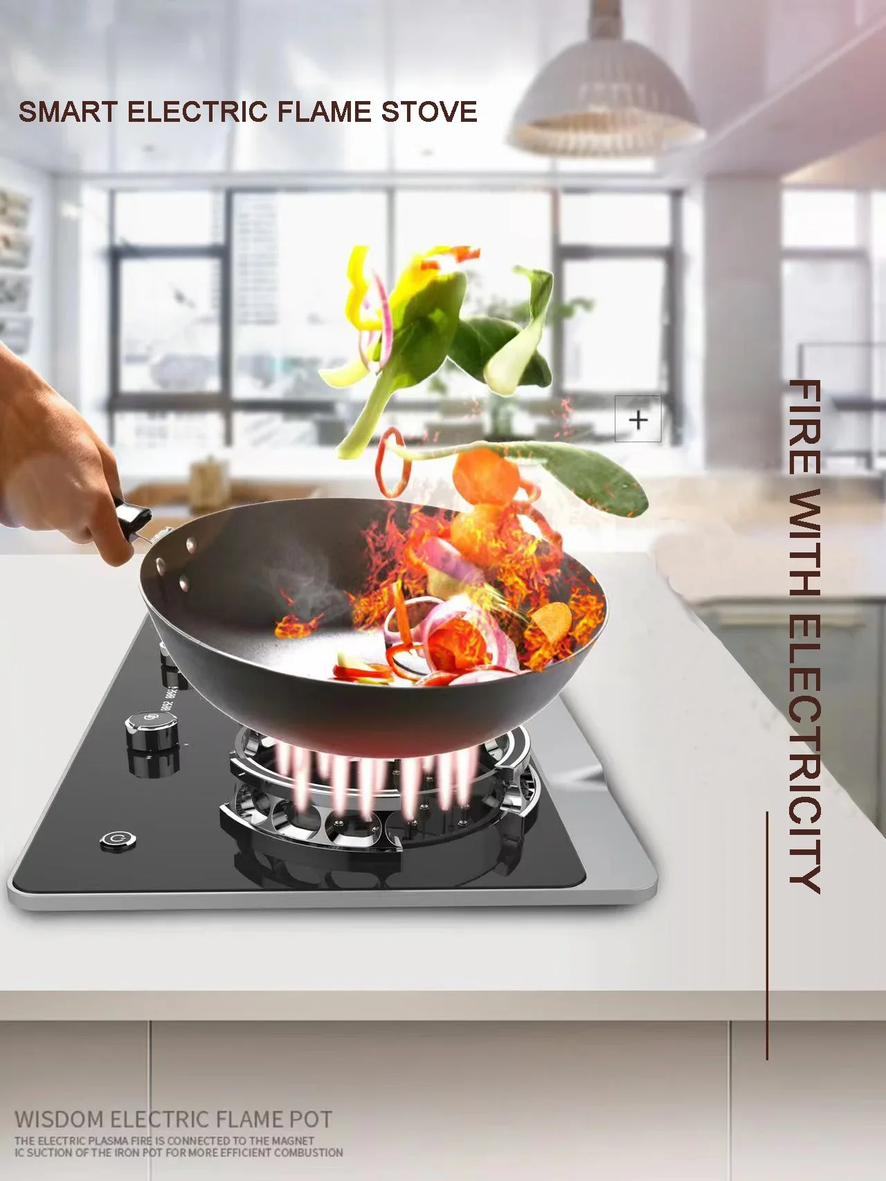 Estufa Eléctrica de Alta Tecnología 2026, Herramientas de Cocina al por Mayor 2023, Estufa con Llama, Estufa de Llama Eléctrica, Estufa Totalmente Eléctrica