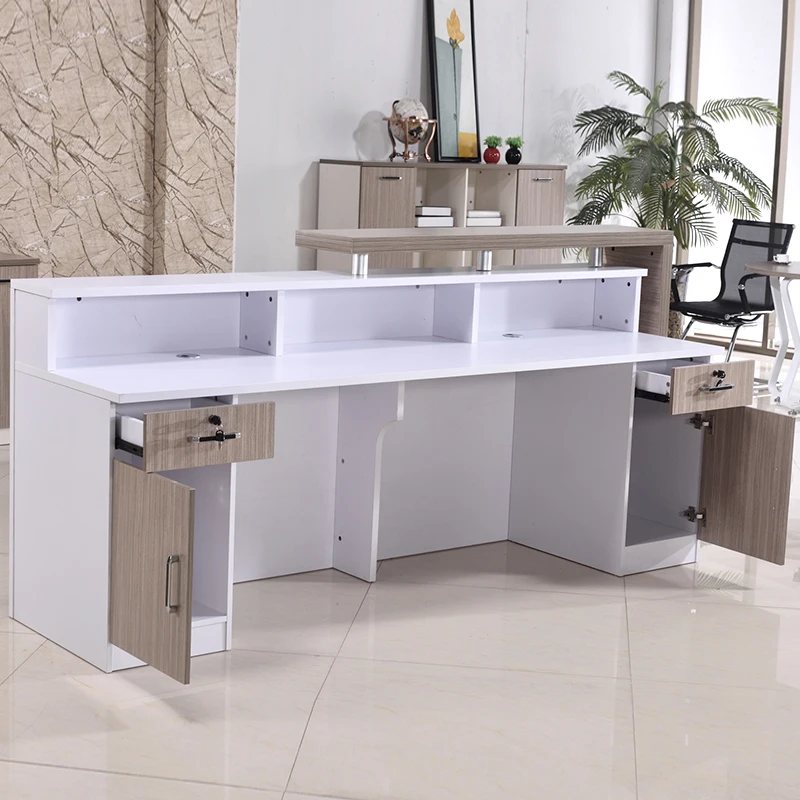 Small Modern Office Furniture Front Desk Reception Counter Design