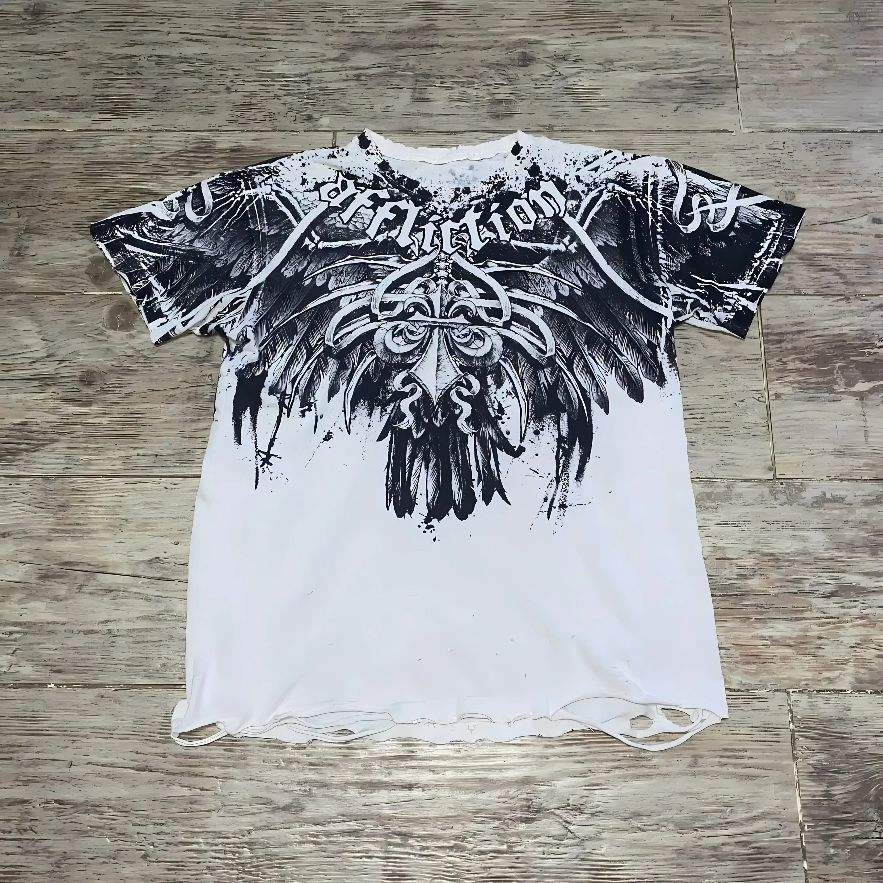 2026 Summer New Men's T-Shirt Breathable Lightweight Casual Roller Skate Print Hip-Hop Men's T-Shirt