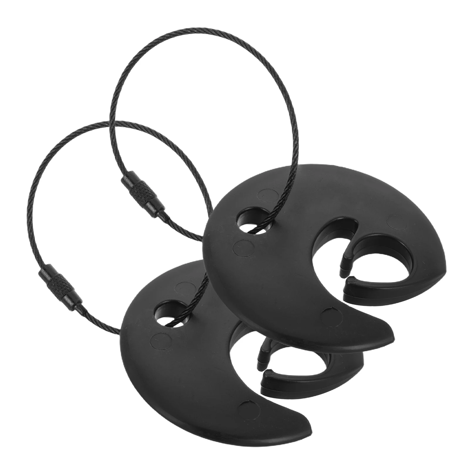 

2pcs Flying Disc Clip Hook Durable Plastic Outdoor Sport Holder Wire Cable Organizer Game Exercise Disc Accessory