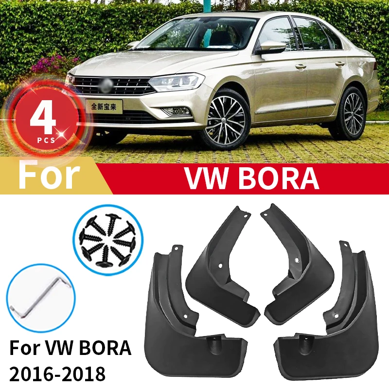 

Mudguards For VW Volkswagen Bora 2016 2017 2018 Mud Flaps Guards Cover Front Rear Fender Mudflaps Protectors Car Accessories