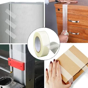 Fita adesiva de fibra de vidro resistente ao desgaste, fita de fibra de malha super forte fita reforçada forte 25m 12 principais vendas rede de descanso reforçada - №7