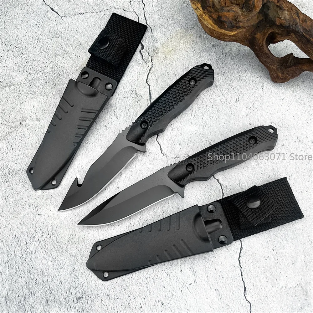 Portable Straight Cutter Built 5Cr13Mov Steel Blade and Comfortable ABS Grip, Equipped with Sheath for Field Trips and Daily Use