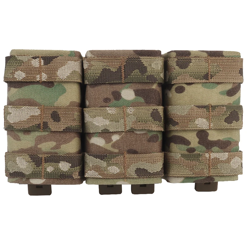 

IDOGEAR Molle Tactical 5.56 Triple Magazine Pouch Hunting Military Hard Insert Carrier Quick Draw Airsoft Military Mag Pouch