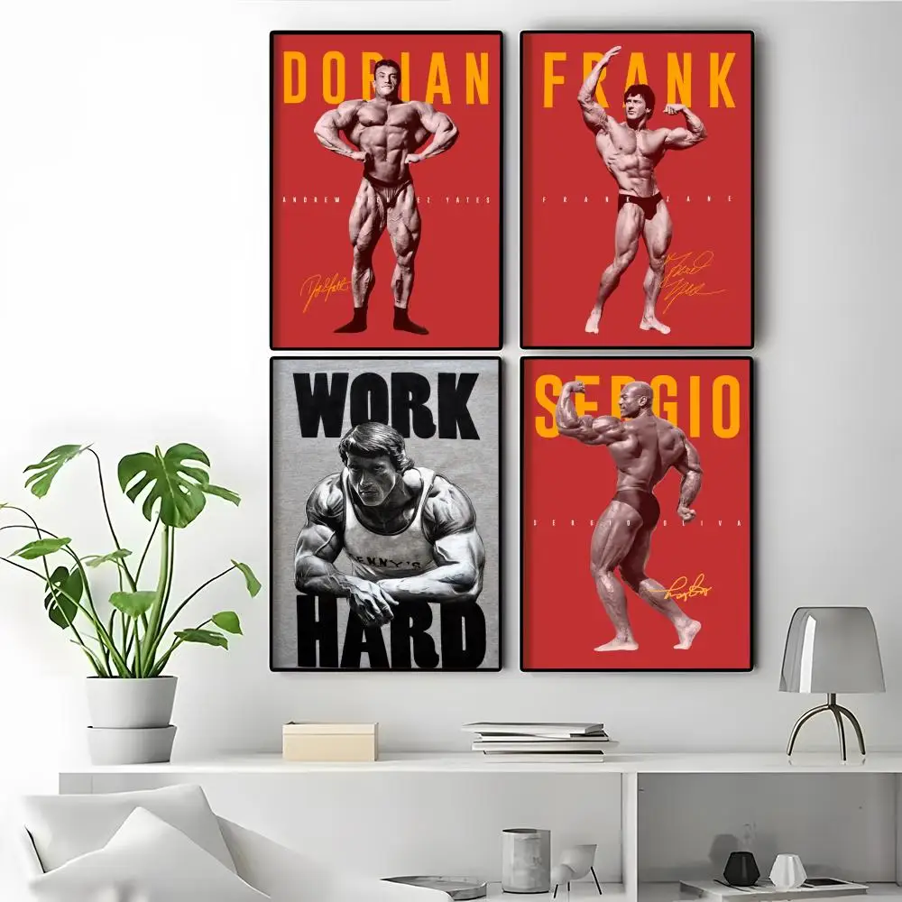 Bodybuilding King-Arnold Boys Bedroom Decor HD Graphic Mural Stylish Room Layout Poster