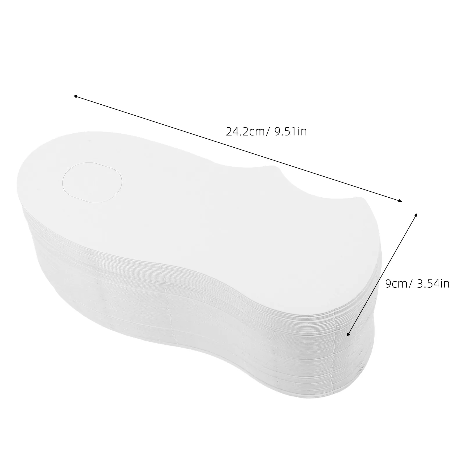 50Pcs Men Sock Board Inserts Thick White Cardboard Ergonomic Foot Shaped Sock Shapers Retail Display Packaging No Show Low Cut