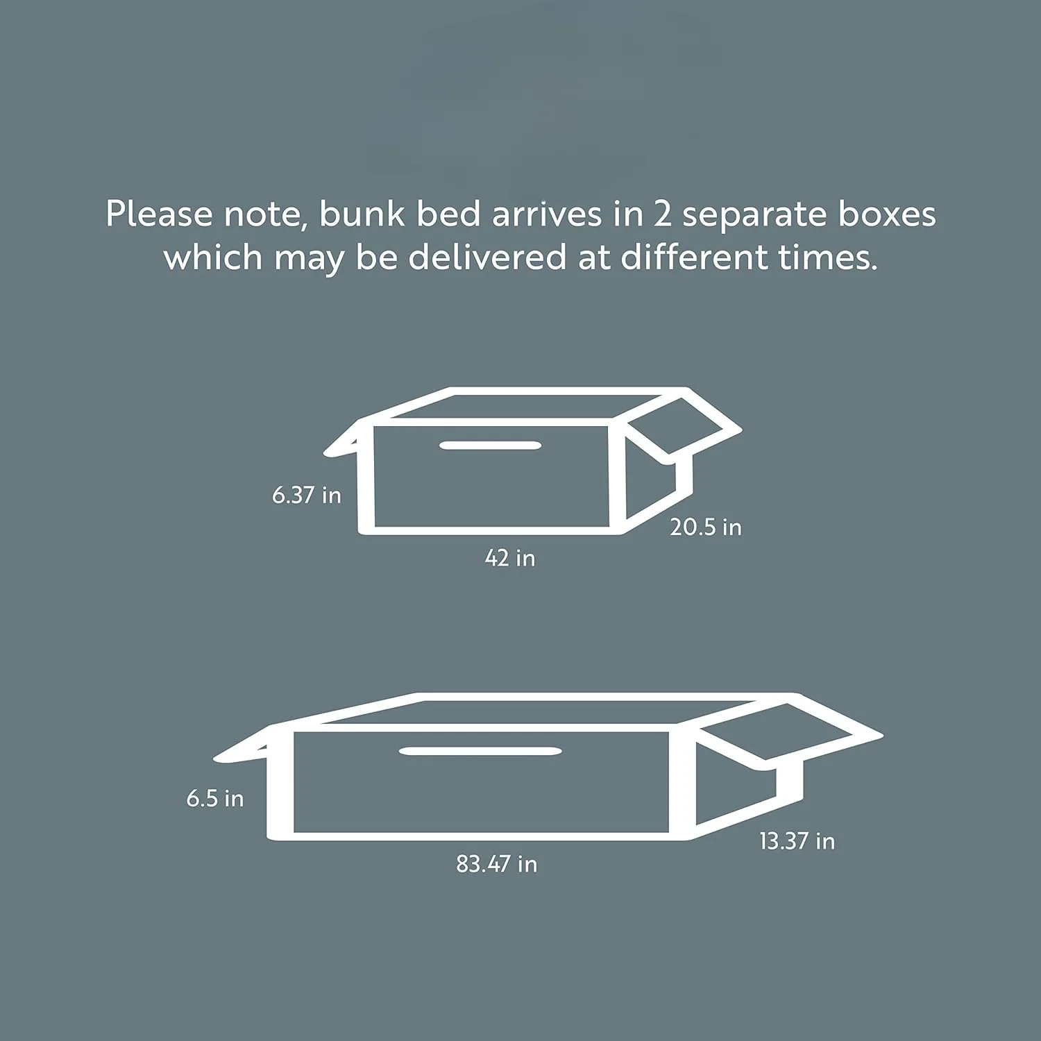 Twin-over-Twin Bunk Bed (Gray)Converts to 2 individual twin beds,QUALITY CRAFTMANSHIP: Crafted of rubberwood solids