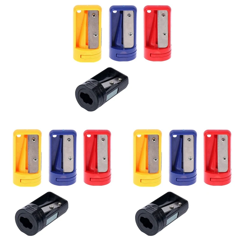 

Carpenter Pencil Sharpener- 12 Pack Manual Pencil Sharpener For Flat Carpenter Pencils , Portable Pencil Sharpening Tool