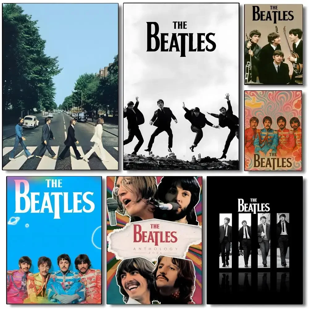 T-The Beatles Poster High-quality vintage prints & posters for home, bar, cafe, aesthetic wall art.