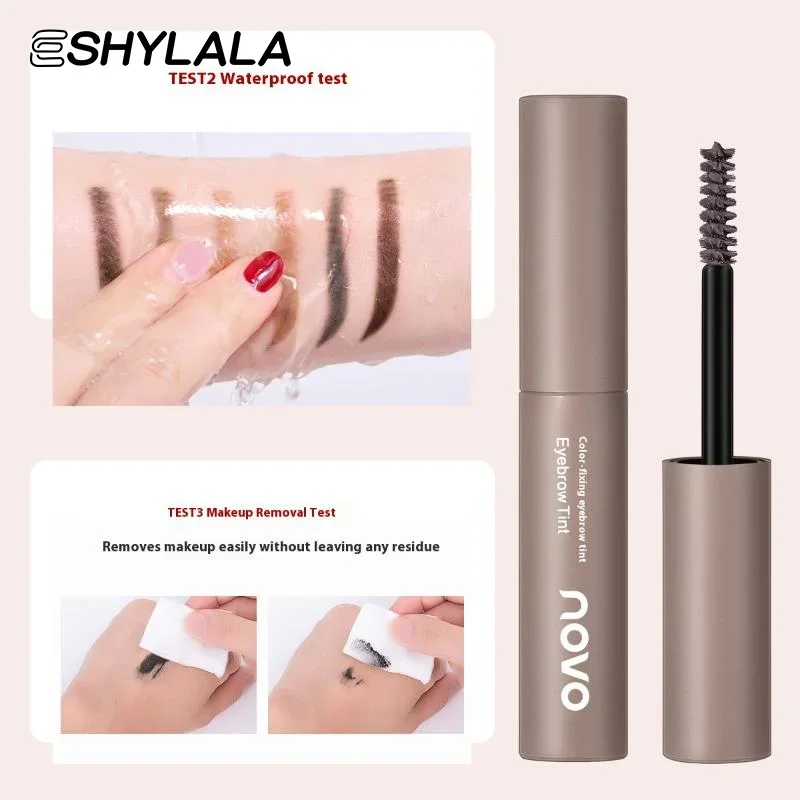 Crema per sopracciglia tintura liquida Impermeabile a lunga durata Marrone scuro naturale Tinta per sopracciglia Sopracciglio Enhancer 4 colori Mascara cosmetico