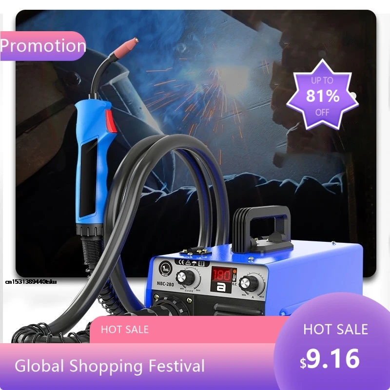 8844Useful 220V Gas Welding Carbon Dioxide Gas Shielded Welding Machine Integrated Machine Small Two Welding Mac