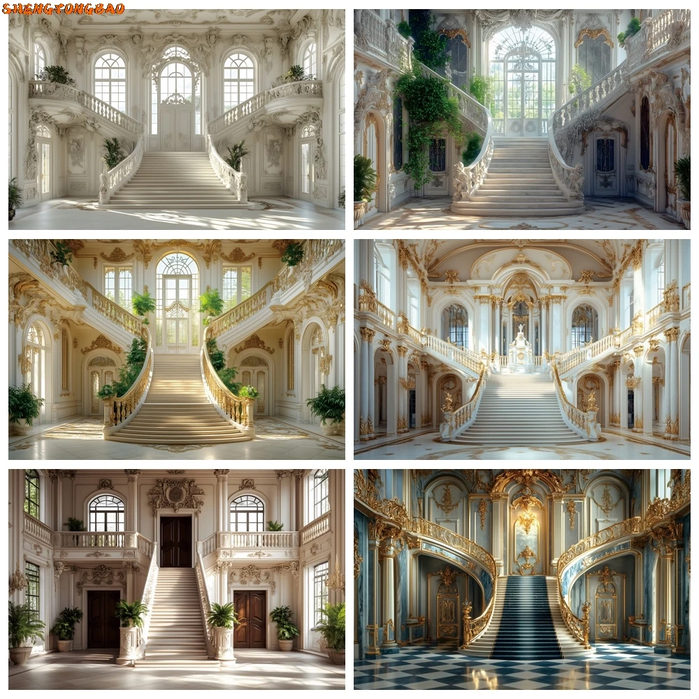 

Castle Palace Banquet Hall Scene Backdrop Customization Wedding Party Wall Decoration Photography Background Photo Studio Props