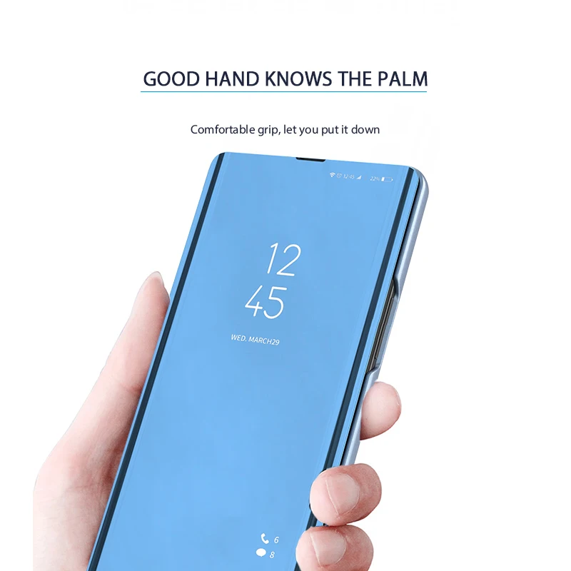 For Xiaomi Pocophone X3 NFC Case Clear Smart View PU Leather 360 Flip Stand Cover Case For Poco F2 Pro M2 K30 Shockproof Fundas image 6