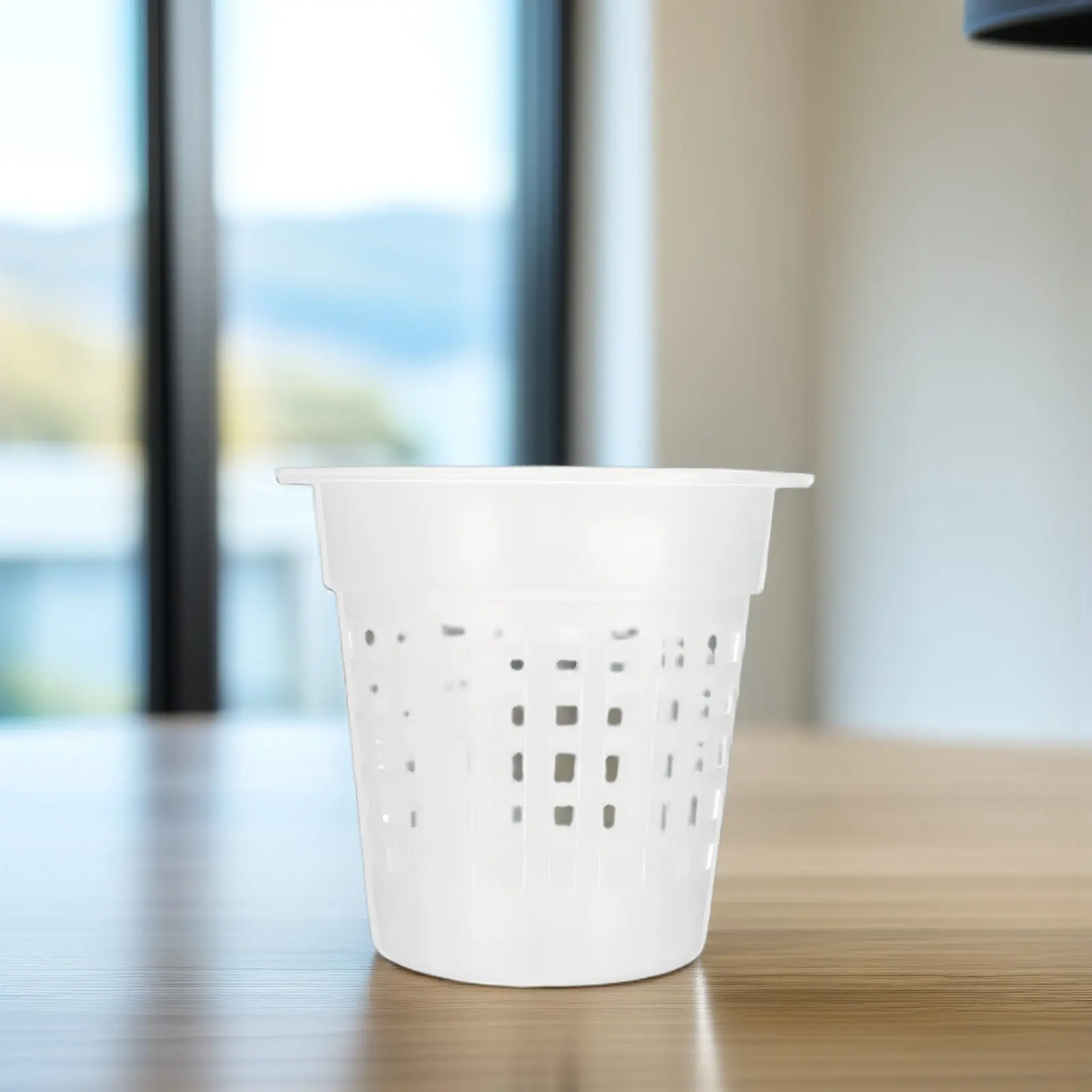 5Pcs Root Control Plastic Flowerpots Orchid Planters Breathable Ventilated Containers for Gardening Home Office Balcony Use