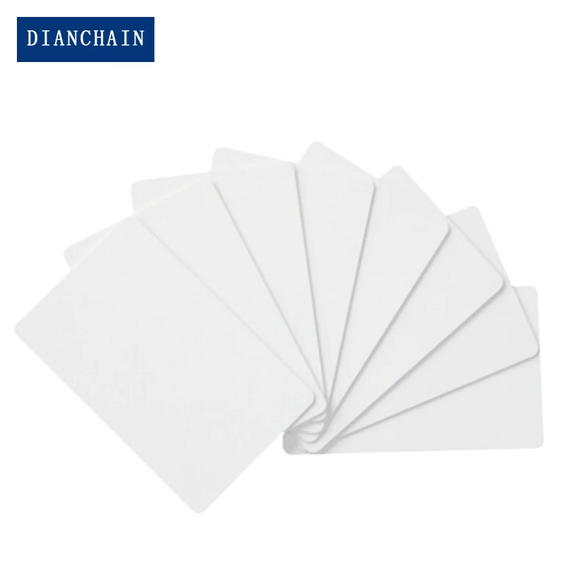 100pcs  a lot RFID Campus Smart Card Access Control Attendance Elevator Card PVC White Card