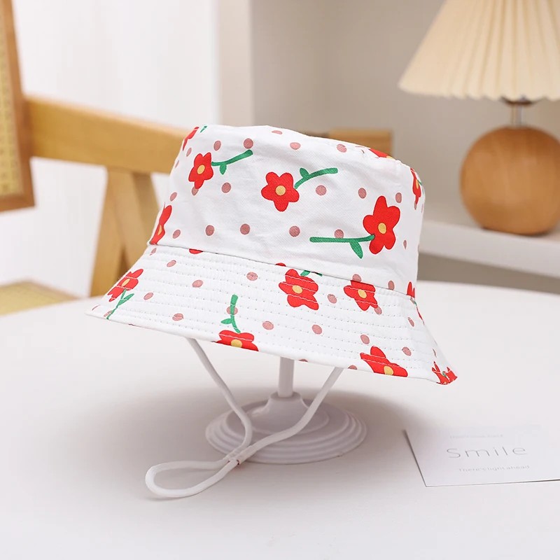 Neue Panama Sommer Baby Sonnenhut für Mädchen und Jungen Strand Sonnen kappe Cartoon Herbst Kinder Fischer Mütze Outdoor Baby Eimer Hut – Detail 18