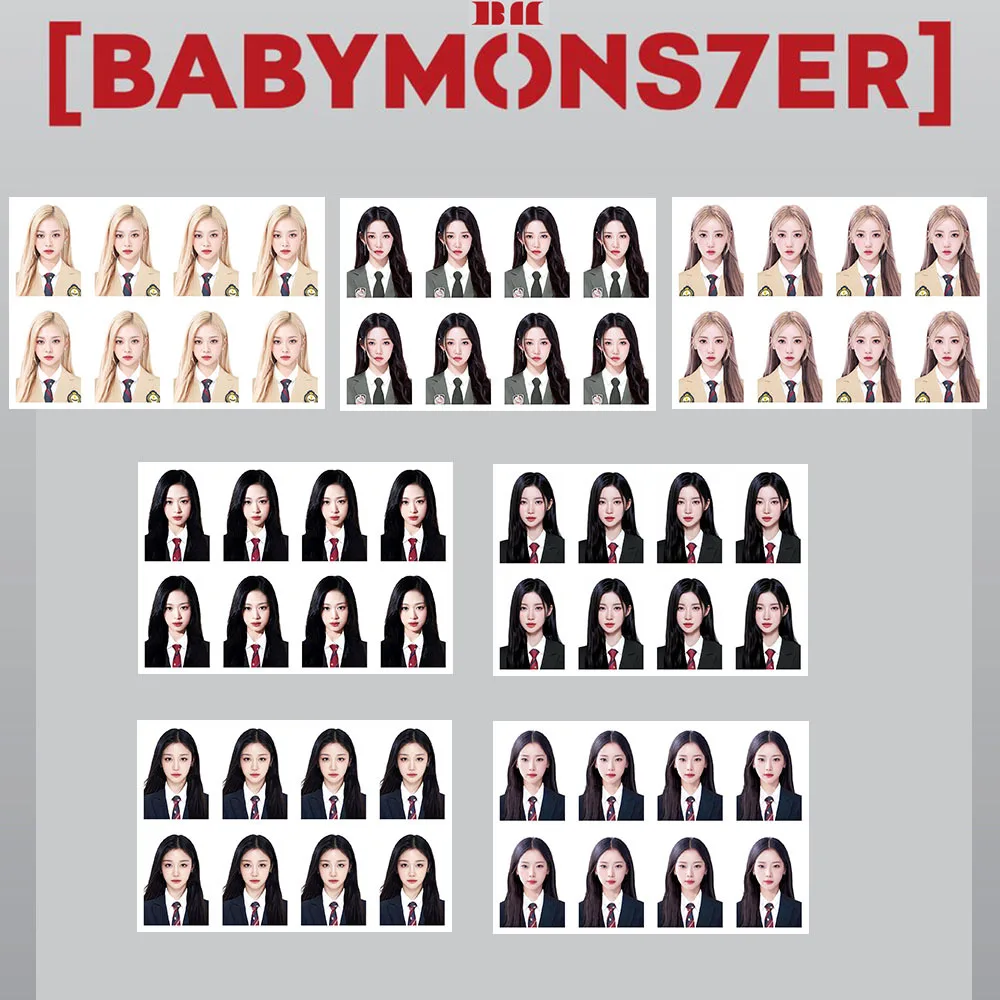 KPOP BABYMONSTER HARAM RORA ASA ID Photo PHARITA CHIQUITA One-inch Photograph Fans Collection Gift Star Surround