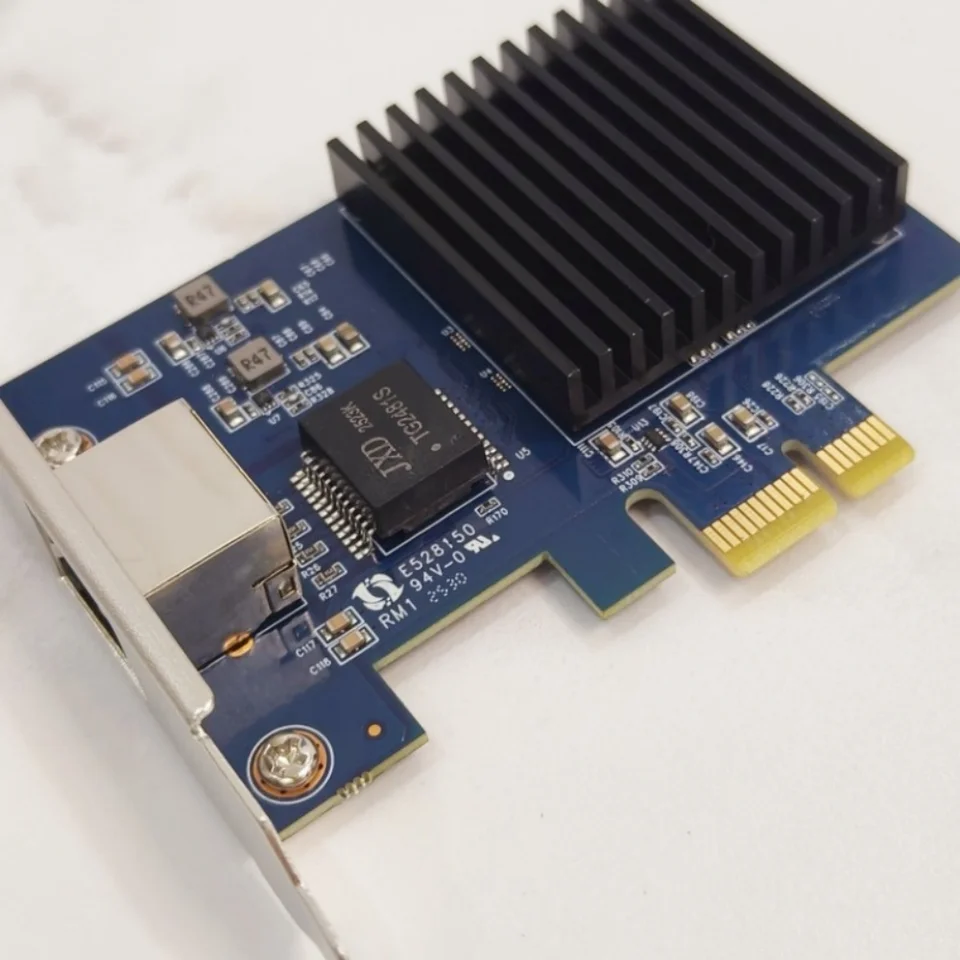 Realtek8127 Chipset 10G PCIe 4.0 1X Network Card for Servers with 