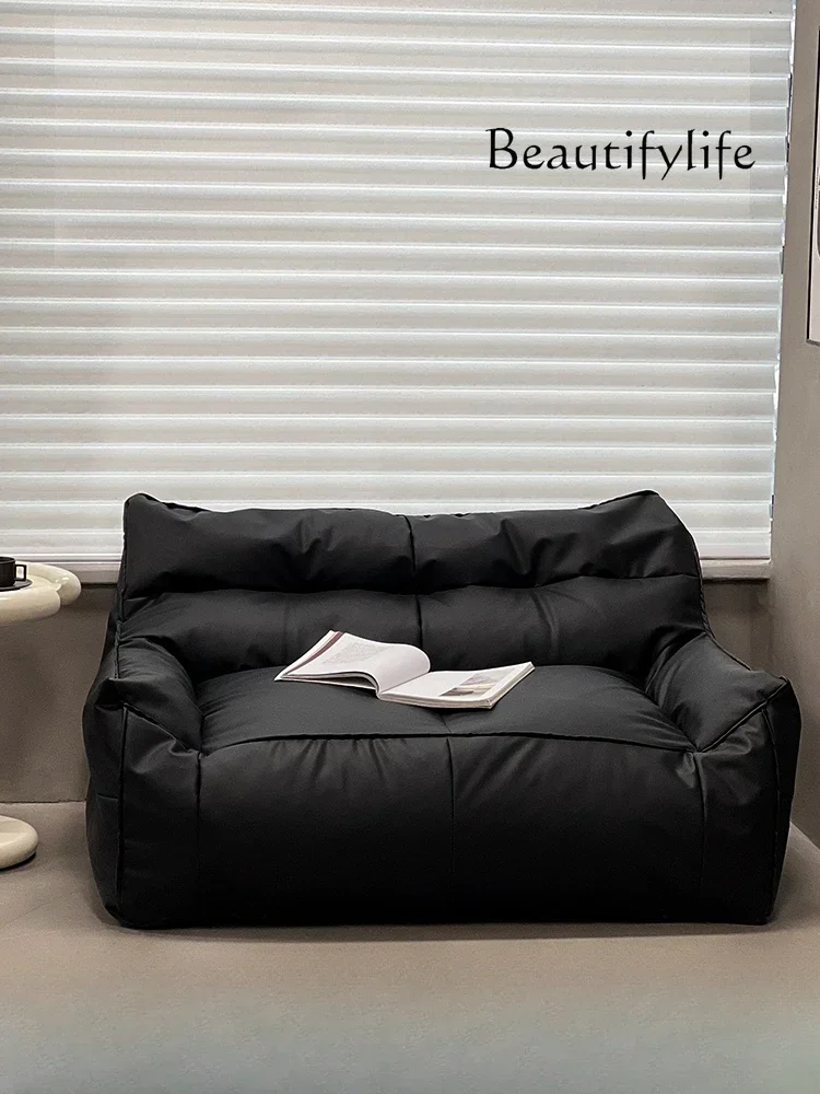Internet Celebrity Ins Living Room Lazy Sofa Light Luxury Double Tatami Creative Leather Chair