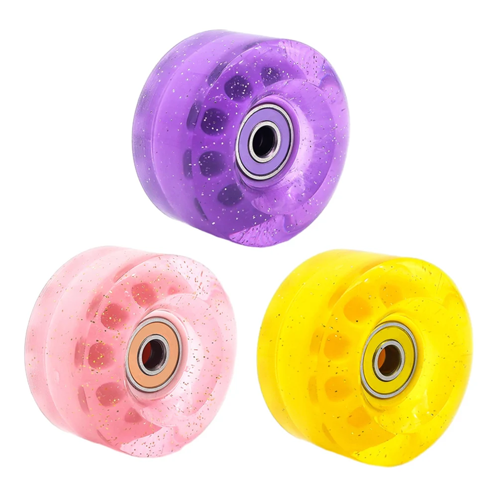 Rueda de patín de 8 piezas, pieza de repuesto de 58x32mm, 82A, para patines de doble fila, Quad, colorida