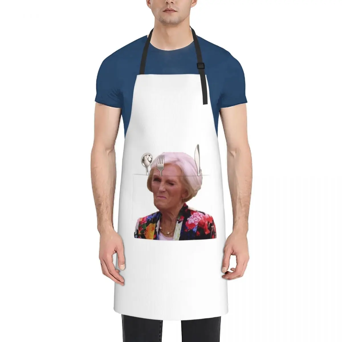 Cheeky Wink Mary Berry Apron Camping Professional Barber Household Items for women with pocket Apron