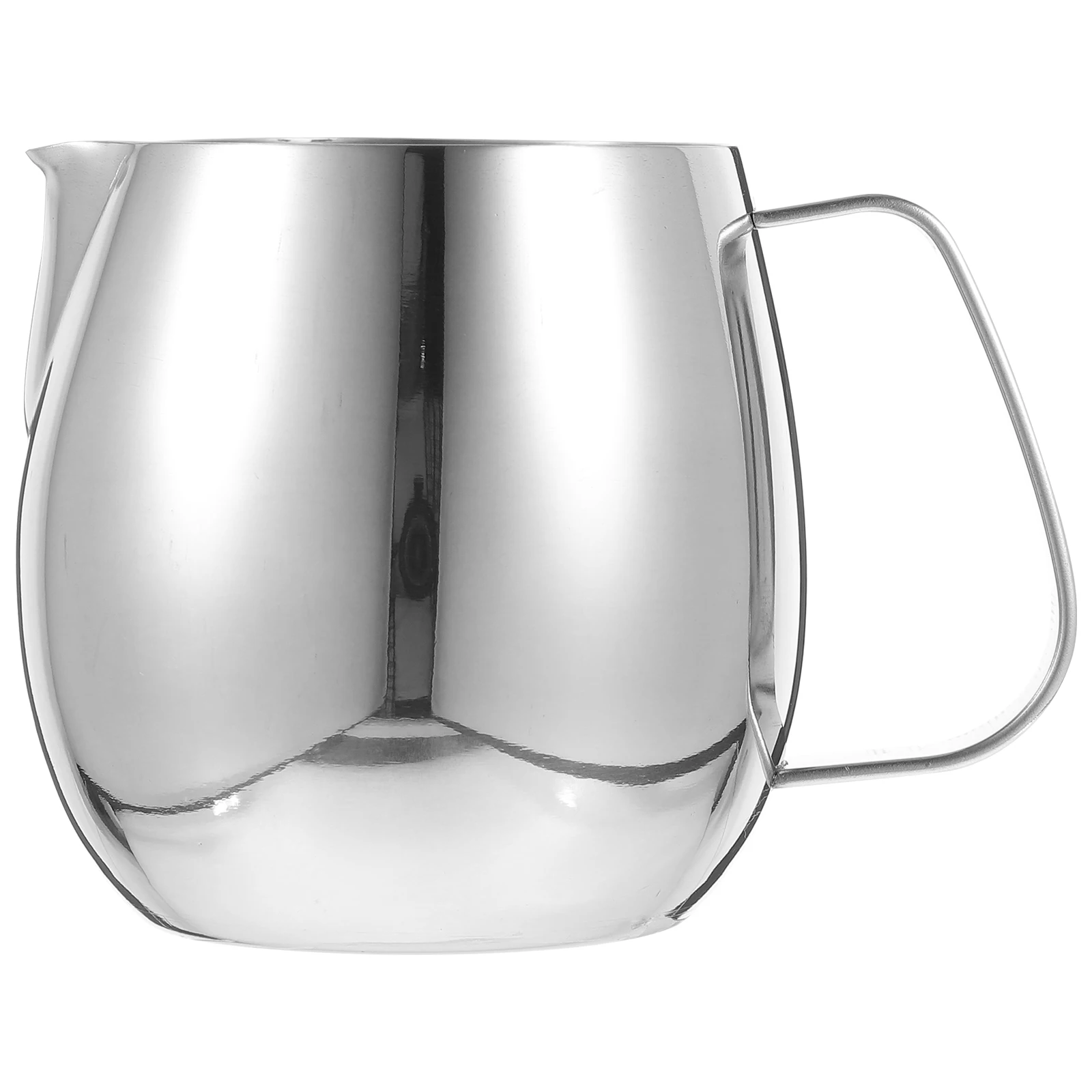

Stainless Steel Latte Art Cup 304 Grade Thickened 300ML Milk Frothing Jug Egg Shaped Pitcher For Espresso Creamer
