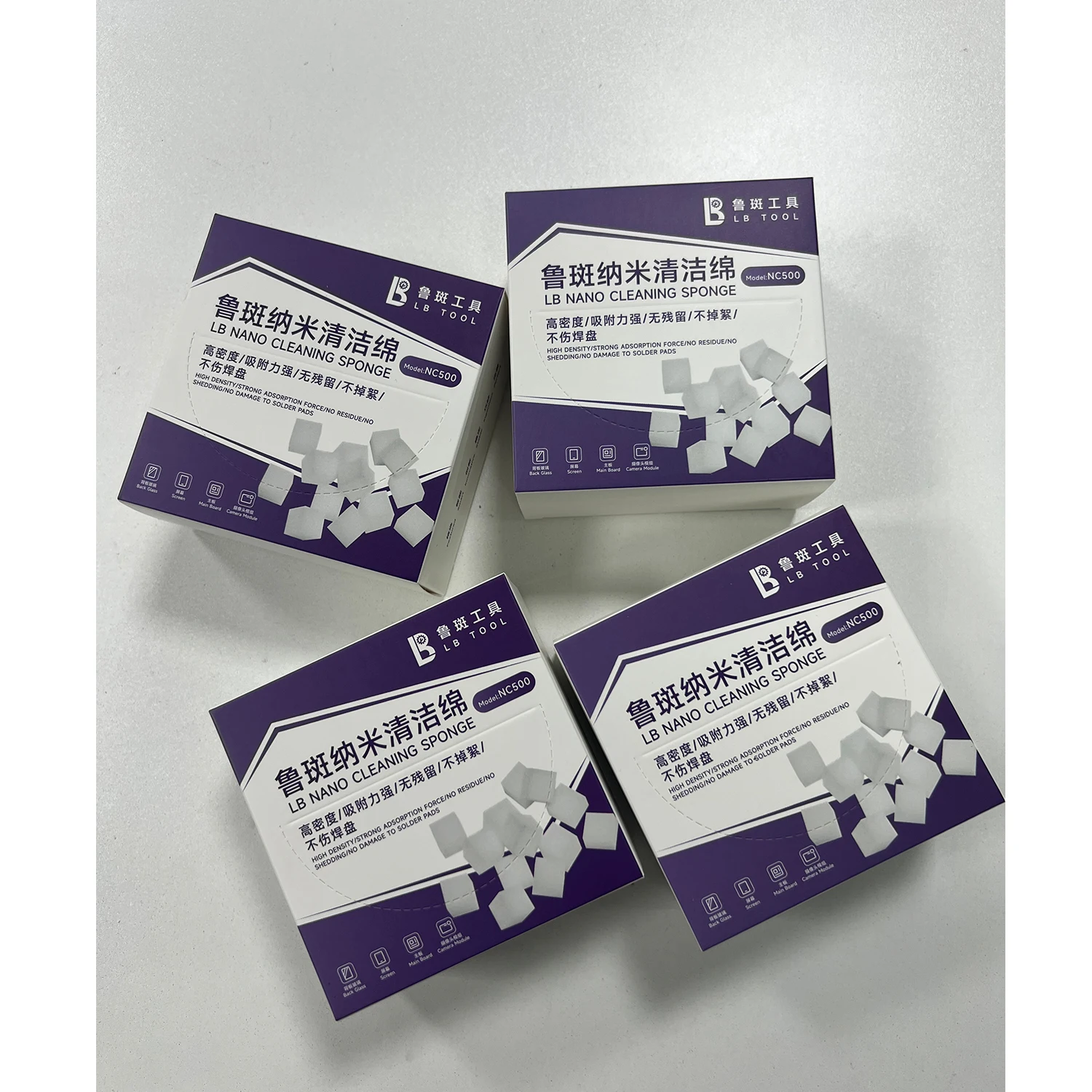 LB Tool Nano Cleaning Sponge Dust Free Cloth Cotton Swab Set For Phone Camera Lens PCB Motherboard Repair Clean Tool