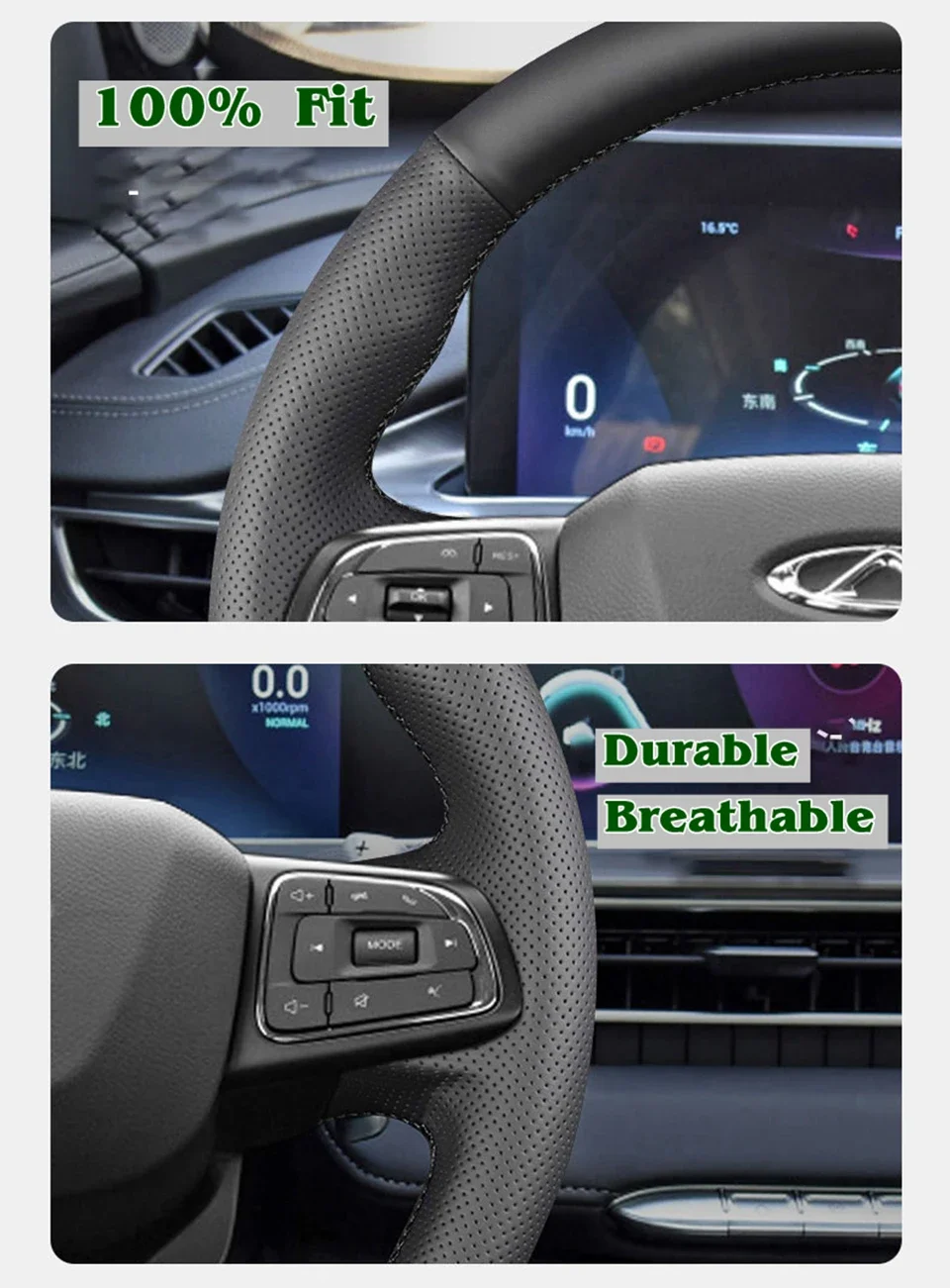 Lenkradbezug für BMW F20 F45 F30 F31 F34 F32 F33 F36 118i 120i 125i 218i 228i 420i 430i 435i Lenkradgeflecht – Detail 6