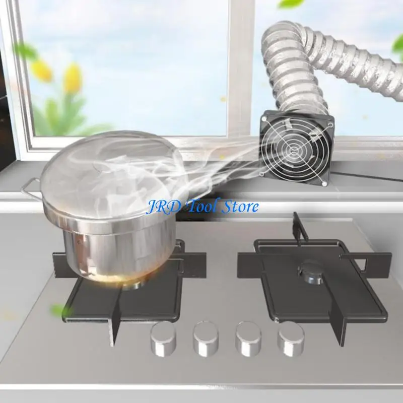 A2UD 80mm Adjustable Speed Exhaust Fan 3800 Rpm Air Extractor For Ventilation In 3D Printer Enclosures And Workshops