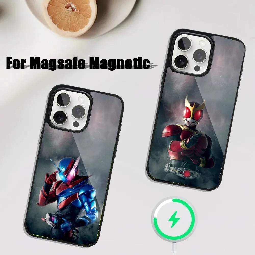 Masked Rider Kamen Rider Phone Case For iPhone 16,15,14,13,12,11,Plus,Pro,Max Mini Magsafe Magnetic Wireless Charging