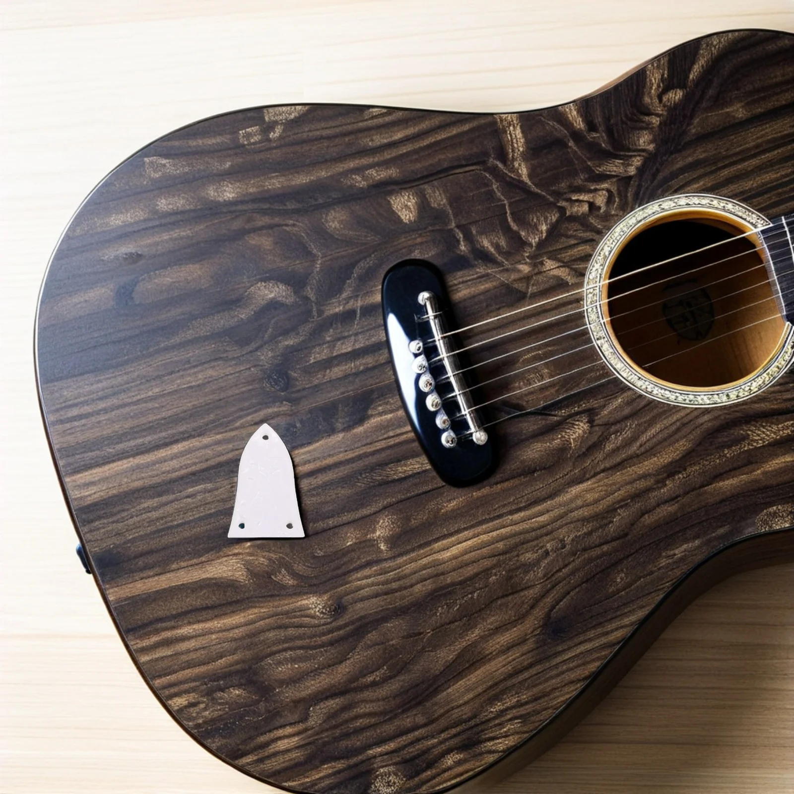 

10pcs Electric Bass Guitar Neck Plate Metal Truss Rod Cover For Guitar Repair Parts, White Finish Durable Support