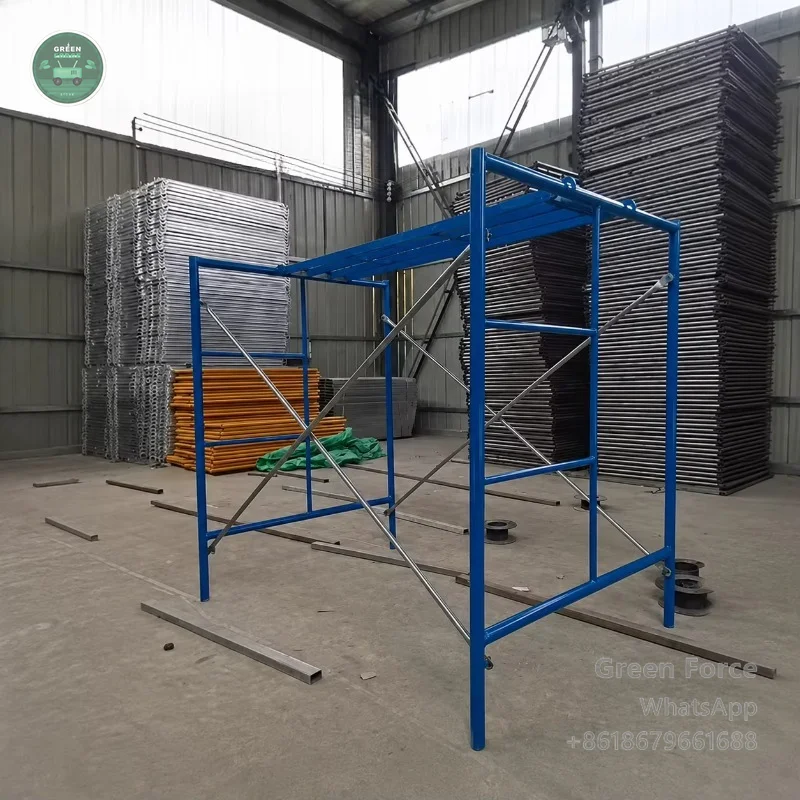 Mobile Truss-Style Portal Scaffolding – Aluminum Ladder Integrated H-Frame Construction Platform