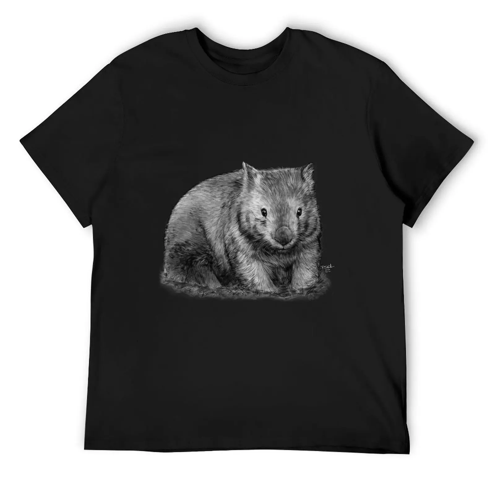 Wombat T-Shirt vintage quick-drying custom shirt anime tshirt Men's t-shirts