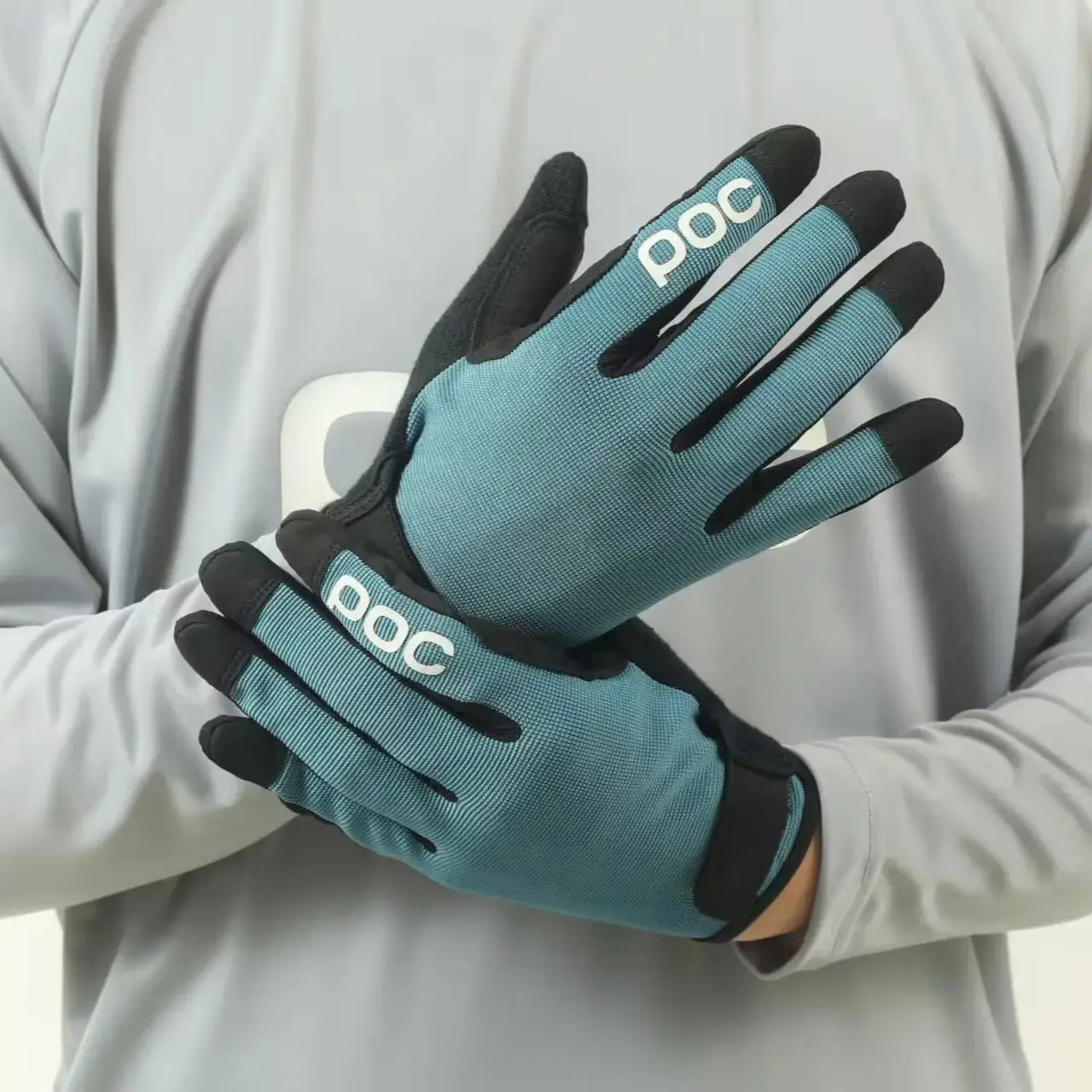 AliExpress POC 8 colour dh mx bike long finger all-season model wearable and comfortable riding gloves universal