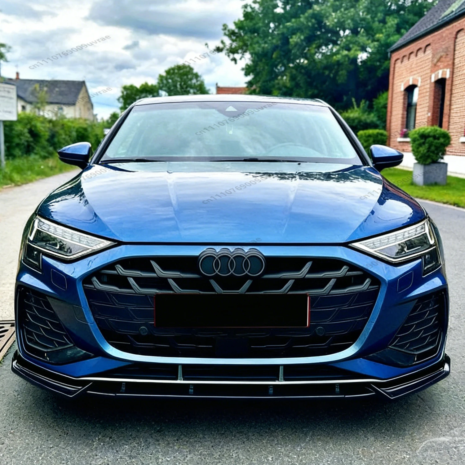 

Глянцевый черный сплиттер-диффузор Max Style для переднего бампера Audi S3 A3 8Y S-line 2025 2026 (тюнинг кузова, рестайлинг)