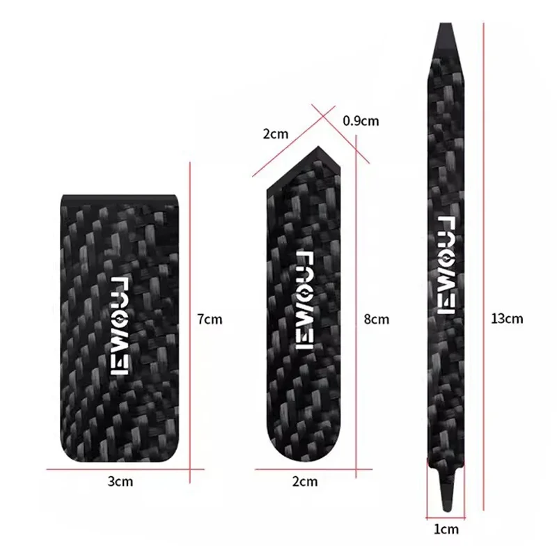 LUOWEI LW-T01 T02 T03 Batang Pry Serat Karbon Pengikis Timah Non-magnetik Lembar Pembongkaran Kekerasan Tinggi untuk Alat Pembongkaran Ponsel