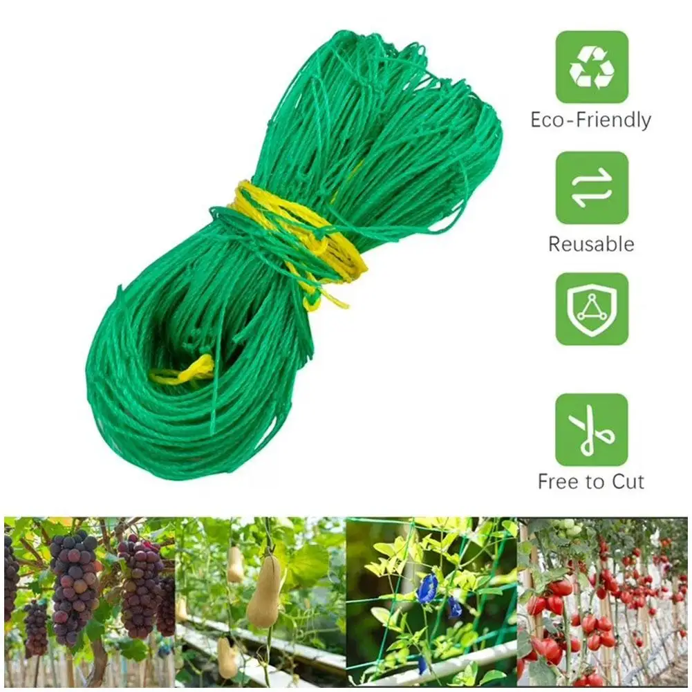 1.8M Heavy Duty Garden Trellis Netting for Cucumber, Vine, Fruits & Vegetables Tomato Plants Trellis Net, Climbing Vining Plants