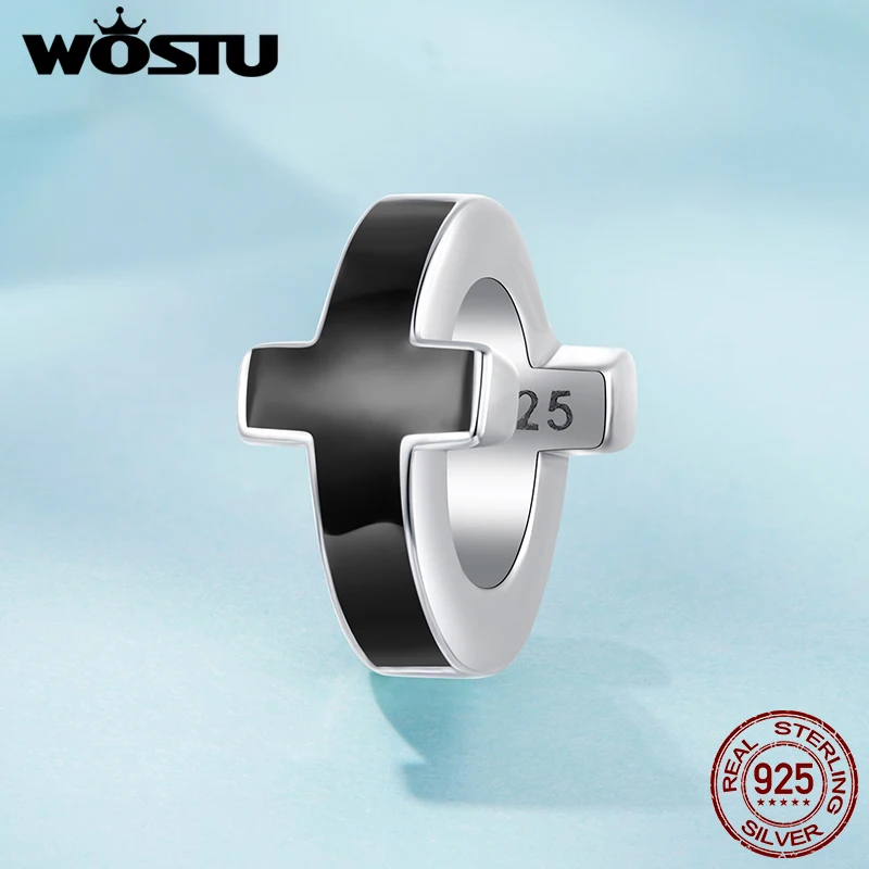 WOSTU 2025 جديد 925 فضة الوردي الخنفساء سحر الأسود الباندا الدب قلادة ثعبان اللؤلؤ حبة التنوب الأصلي سوار لتقوم بها بنفسك هدية