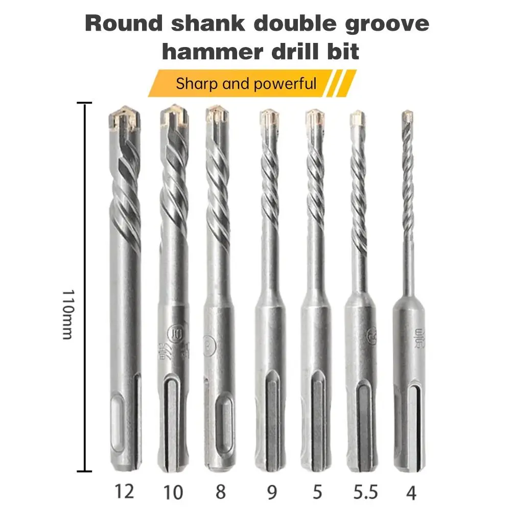 1Pcs Cross Tips Concrete SDS Plus Drill Bit 4 Cutters 4/5/5.5/6/8/10/12mm Impact Drills Round Shank Hand Power Tool